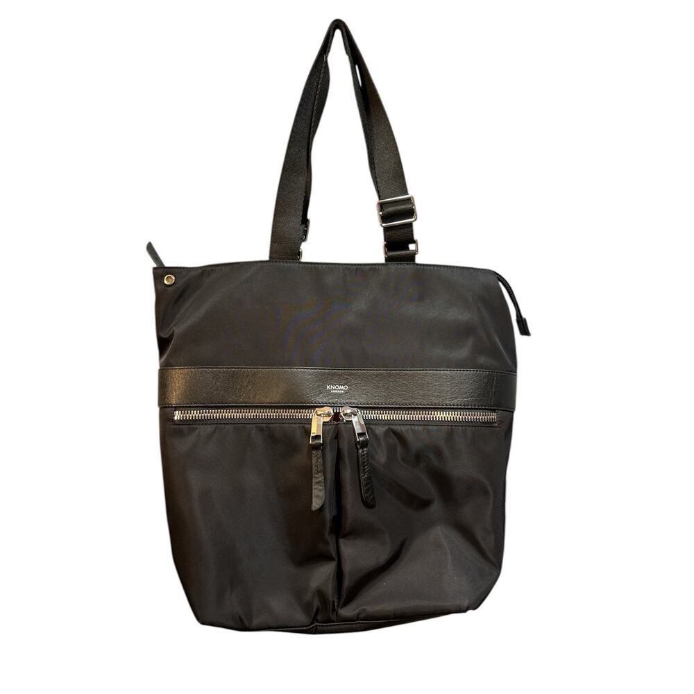 Knomo London Mayfair Gilbert black  convertible tote bag handbag and backpack